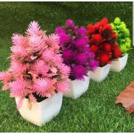Mini Decoration Flower Pot Pack of 4-MIX COLOUR-BY HK DEALER